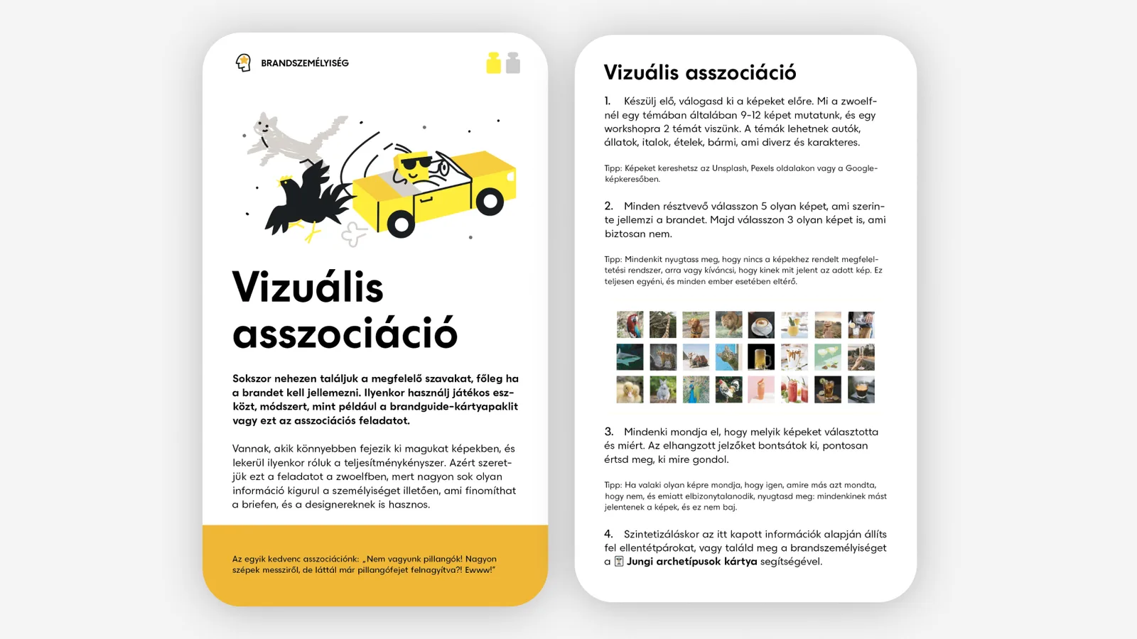 Vizuális asszociáció kártya: ábra
